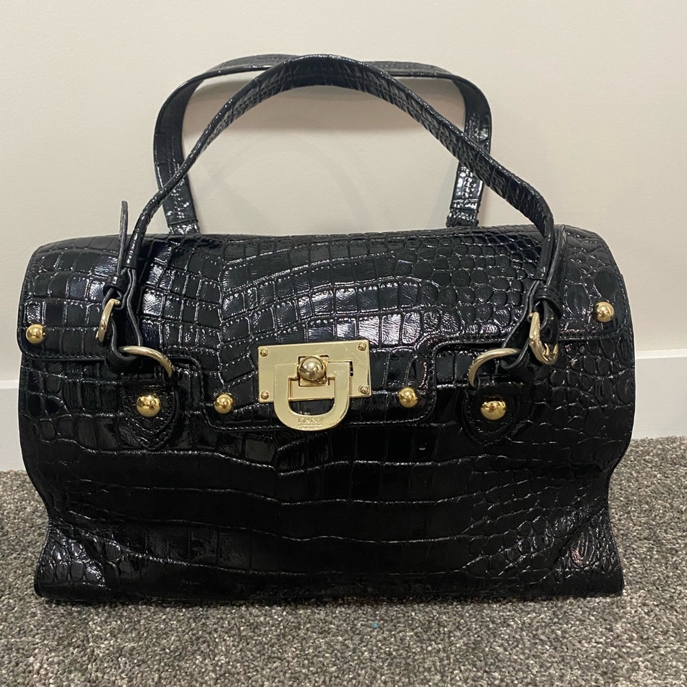 DKNY crocodile style top handle bag.